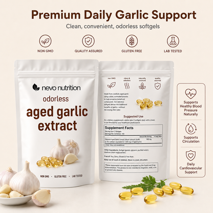 Aged Garlic Extract - 7500mg Odorless Softgels