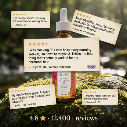 Cyperus Rotundus Oil for Natural Hair Reduction